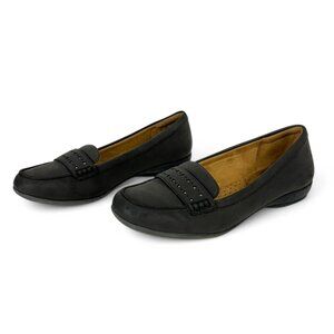 Natural Soul Naturalizer Black Loafers Size 8M Generous Preppy Office